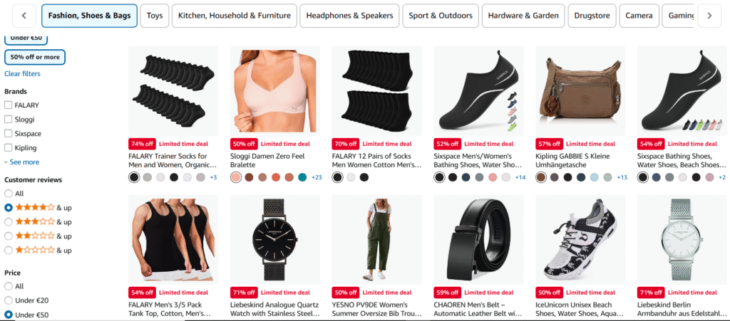 1st Choose your Product from amazon and click on it
